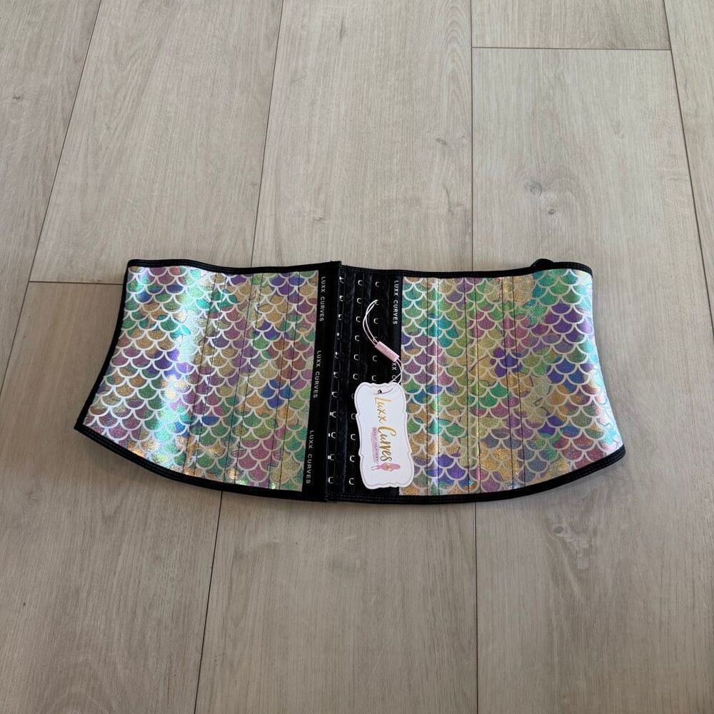 LUXX CURVES  Torso Colorful Fish Scales Mermaid Waist Trainer size 4xL